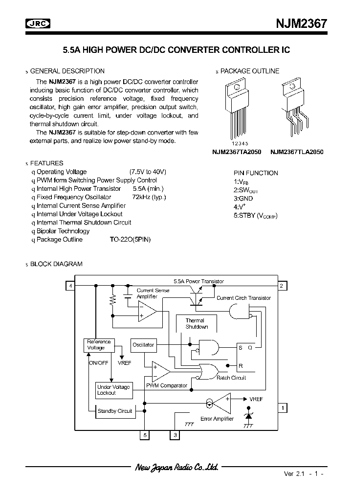 NJM2367_124605.PDF Datasheet