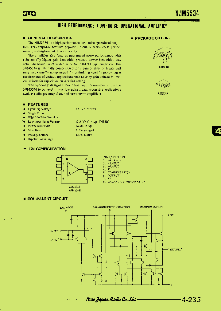 NJM5534_11647.PDF Datasheet