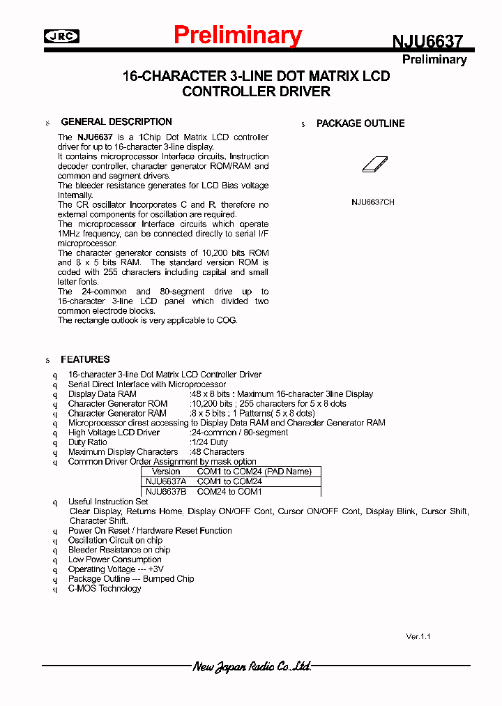 NJU6637_3488.PDF Datasheet