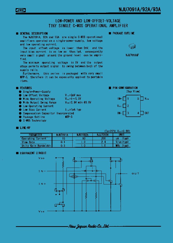 NJU7091_113834.PDF Datasheet