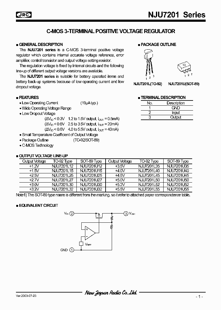 NJU7201_61531.PDF Datasheet