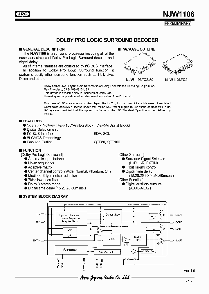 NJW1106_54437.PDF Datasheet