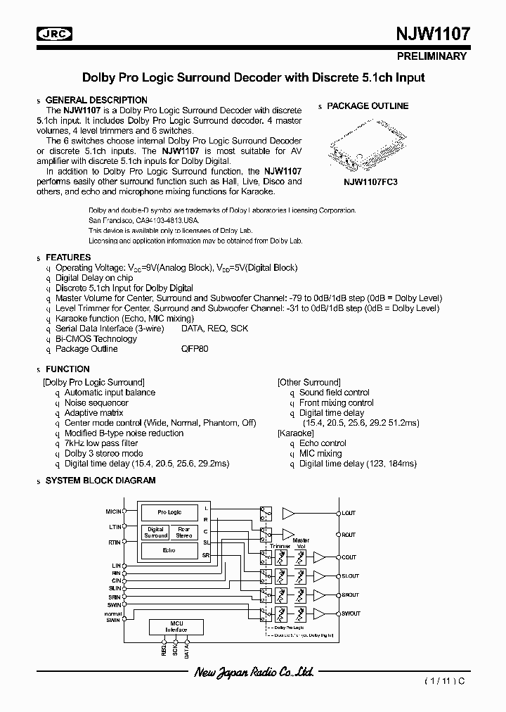 NJW1107FC3_54441.PDF Datasheet