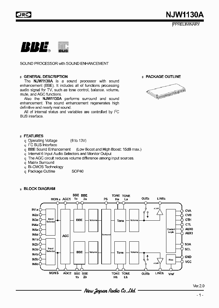 NJW1130A_173176.PDF Datasheet