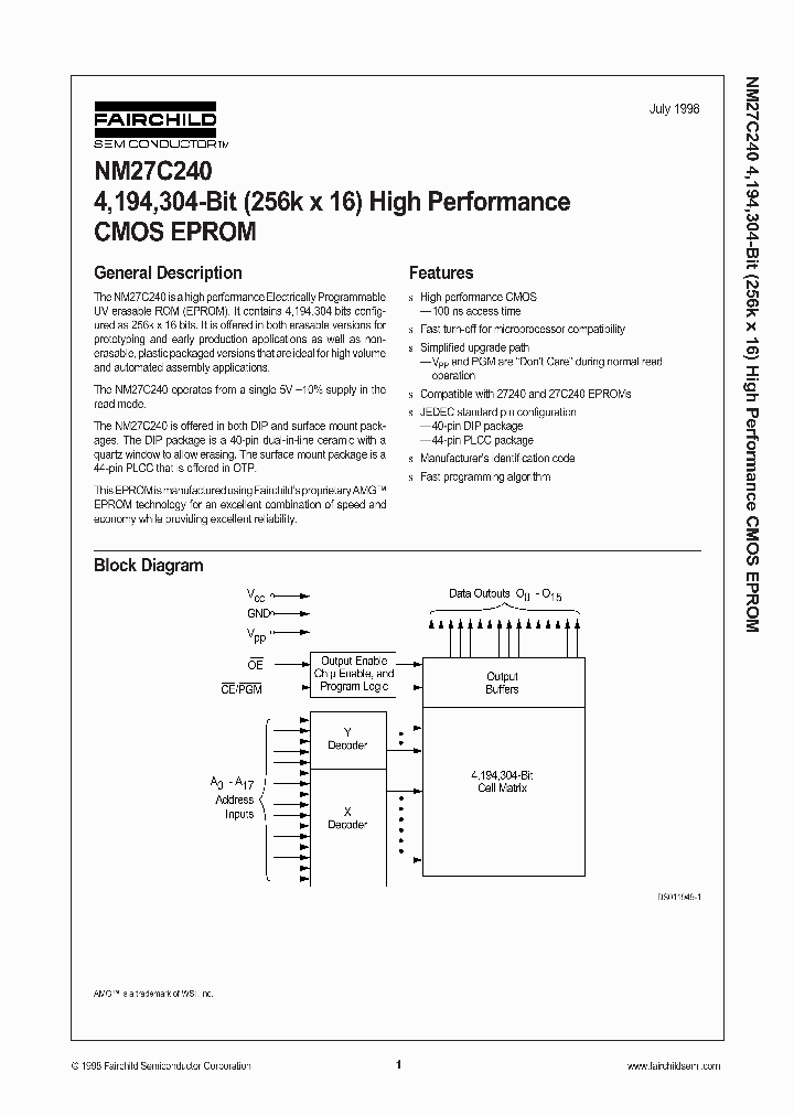 NM27C240_117580.PDF Datasheet