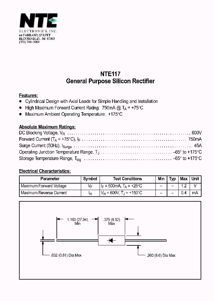 NTE117_69690.PDF Datasheet