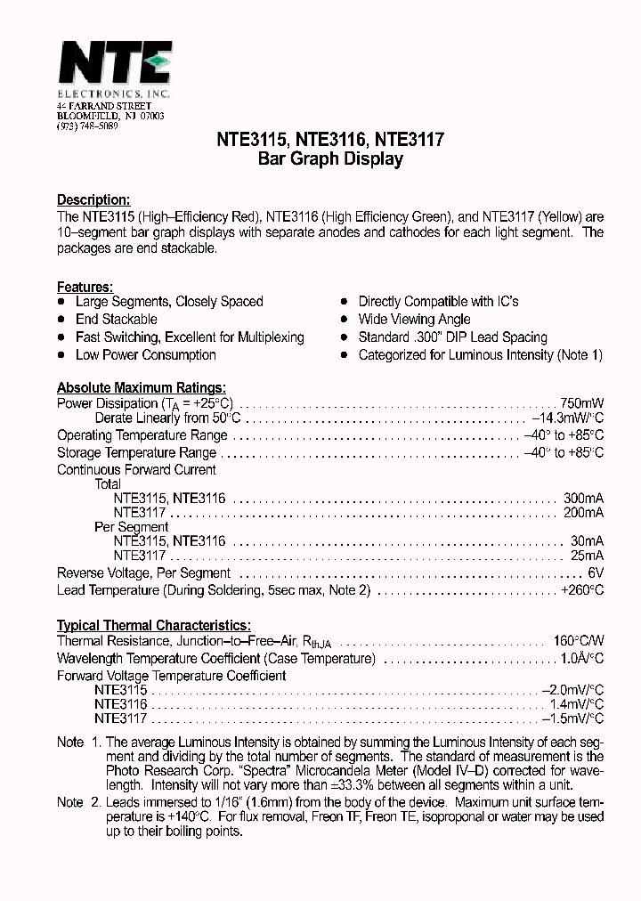 NTE3115_69918.PDF Datasheet