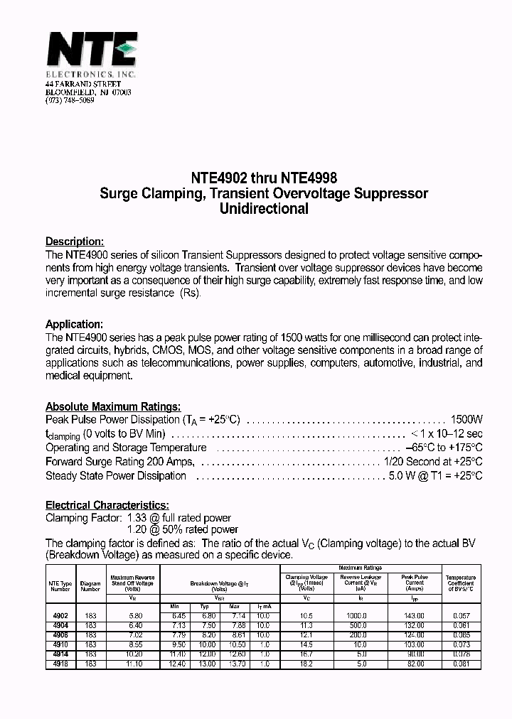 NTE4982_177605.PDF Datasheet