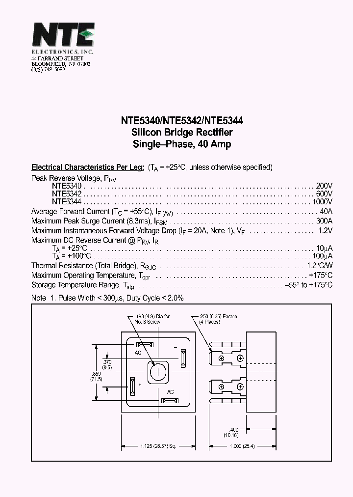 NTE5340_69995.PDF Datasheet
