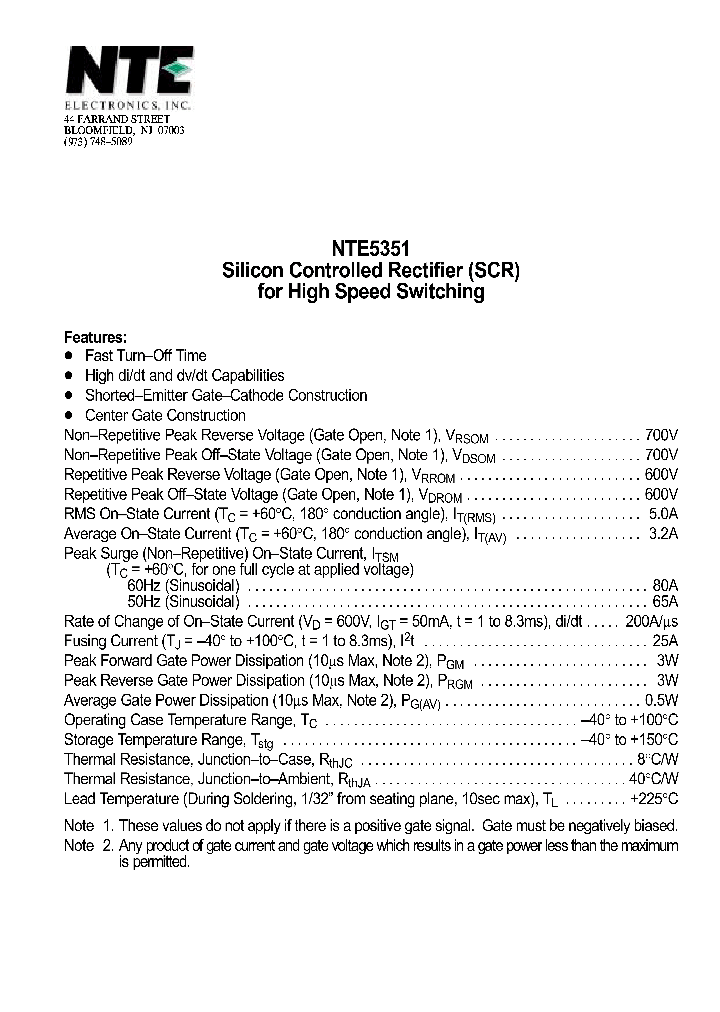 NTE5351_70000.PDF Datasheet