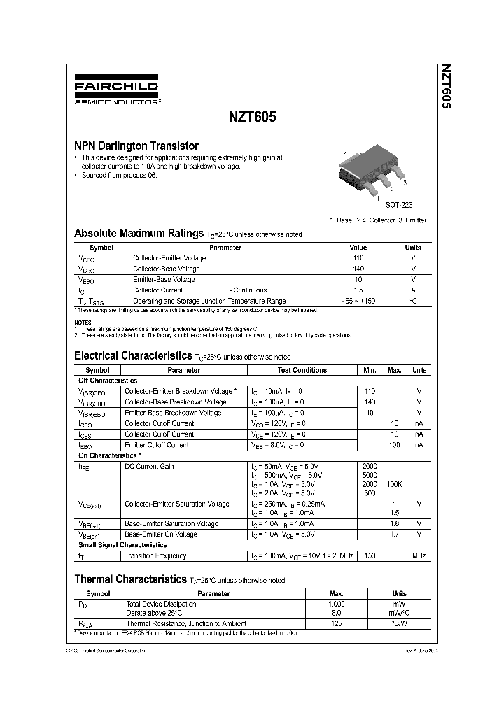 NZT605_73498.PDF Datasheet