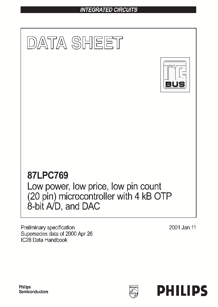 P87LPC769_136629.PDF Datasheet