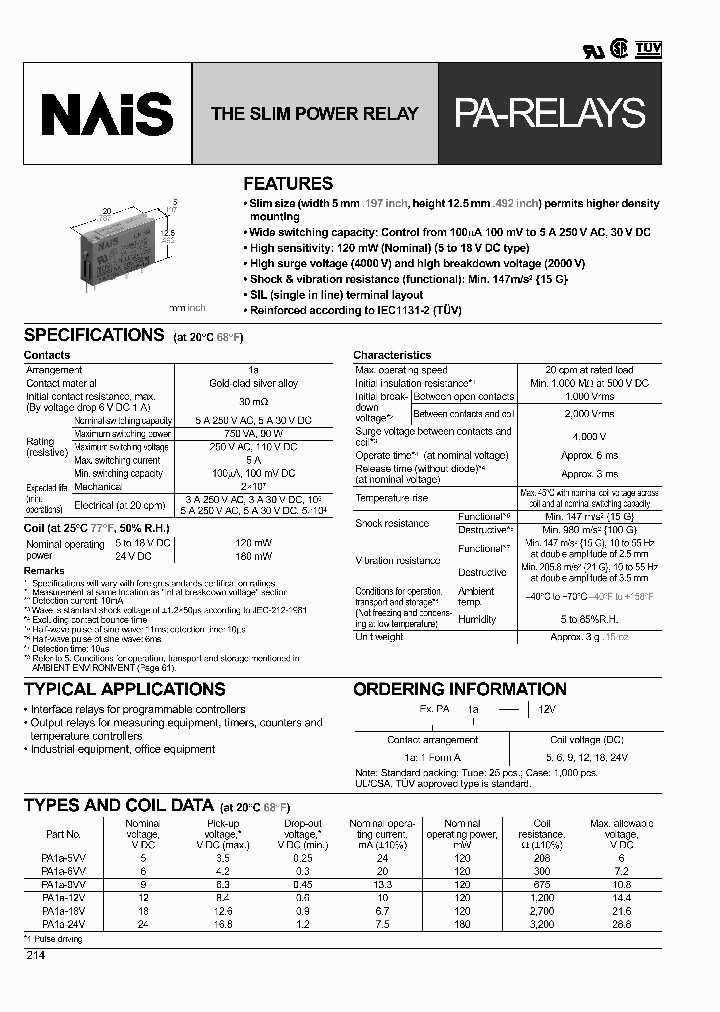 PA1A-5V_188905.PDF Datasheet