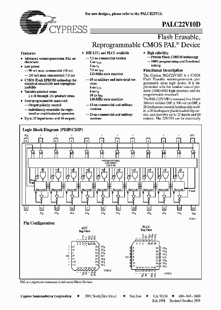 PALC22V10D_131298.PDF Datasheet