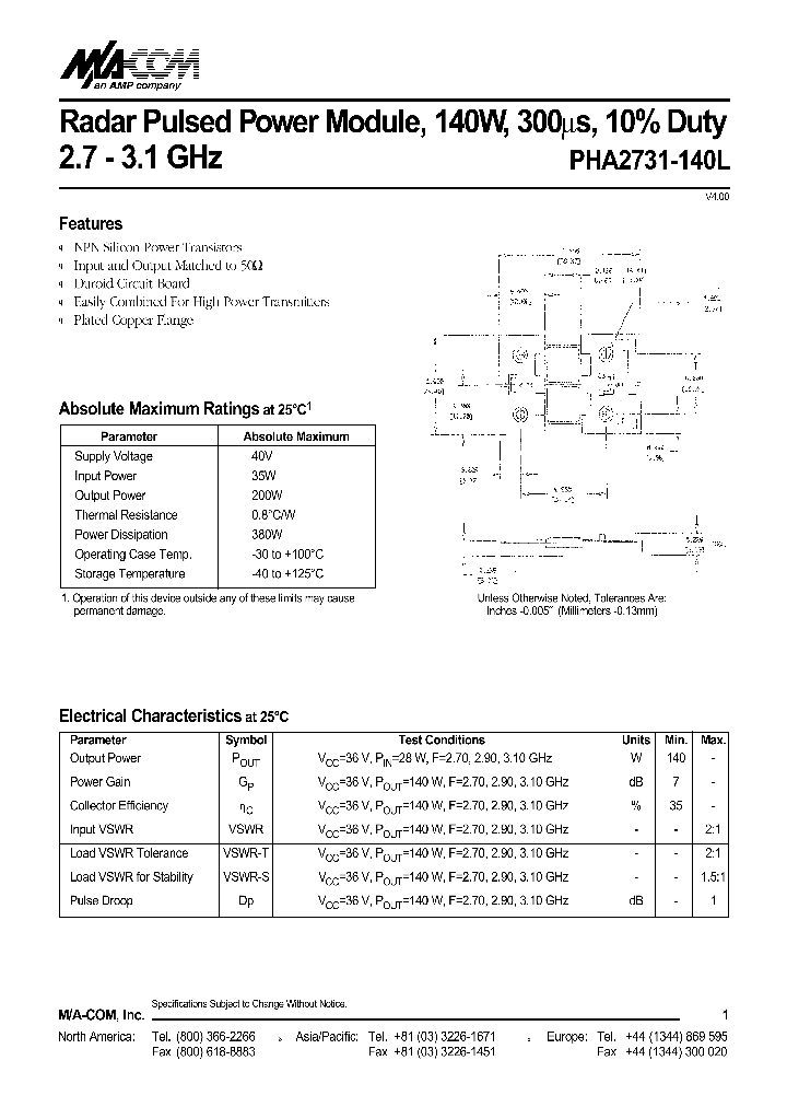 PHA2731-140L_92585.PDF Datasheet