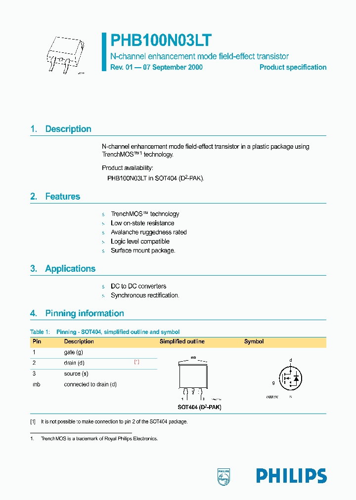 PHB100N03LT_128736.PDF Datasheet