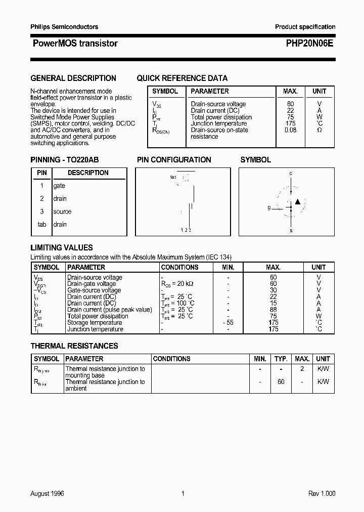 PHP20N06E_161217.PDF Datasheet