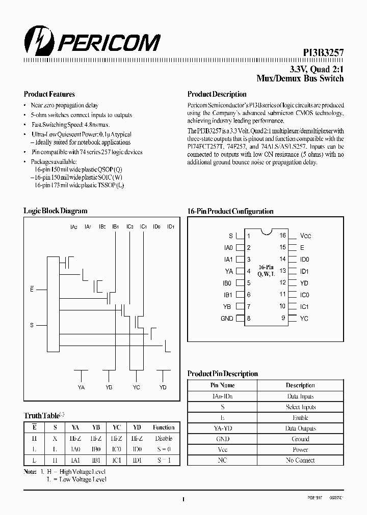 PI3B3257_136019.PDF Datasheet