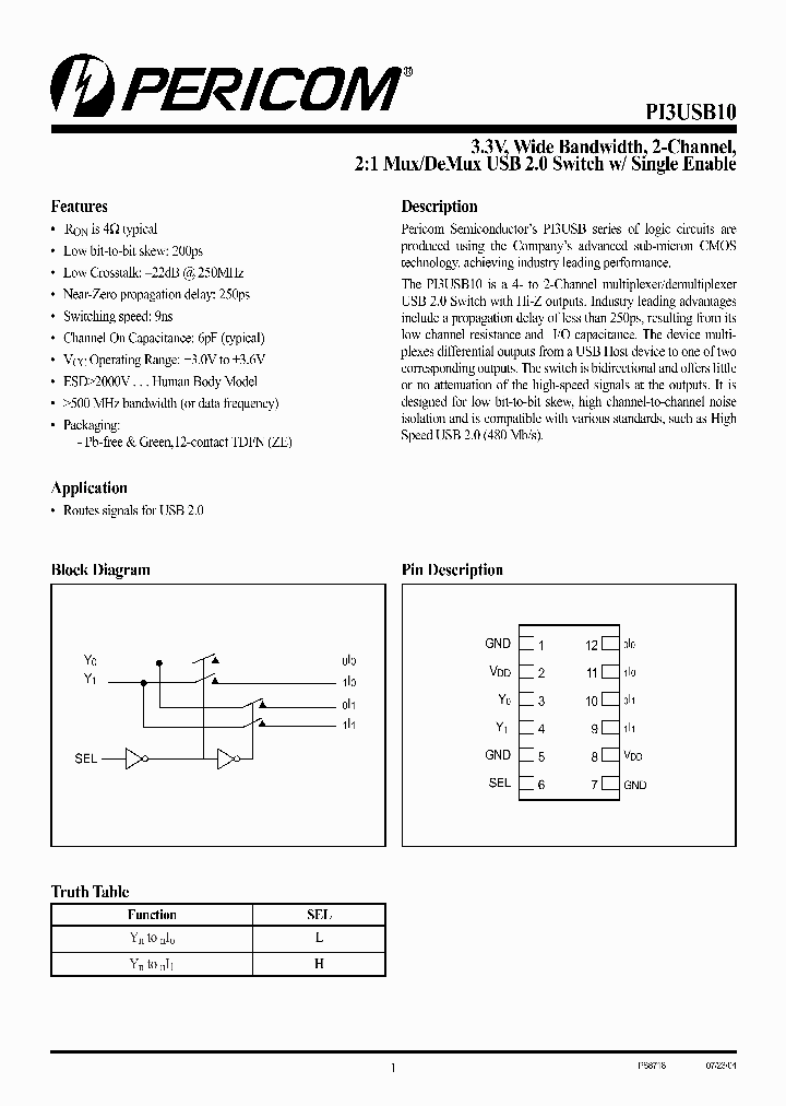 PI3USB10_58893.PDF Datasheet