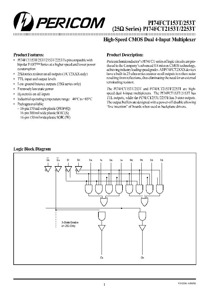 PI74FCT153T_32362.PDF Datasheet