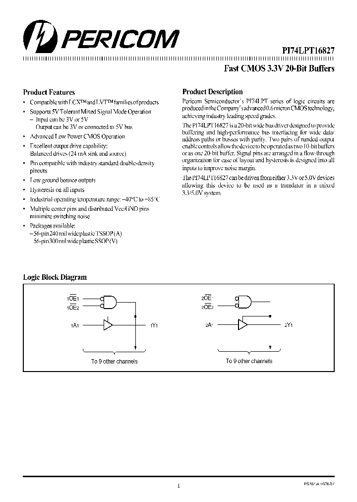 PI74LPT16827_96826.PDF Datasheet