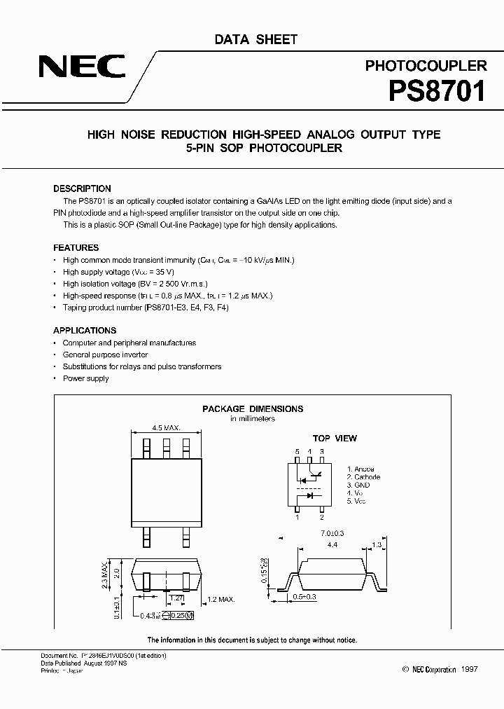 PS8701_185090.PDF Datasheet