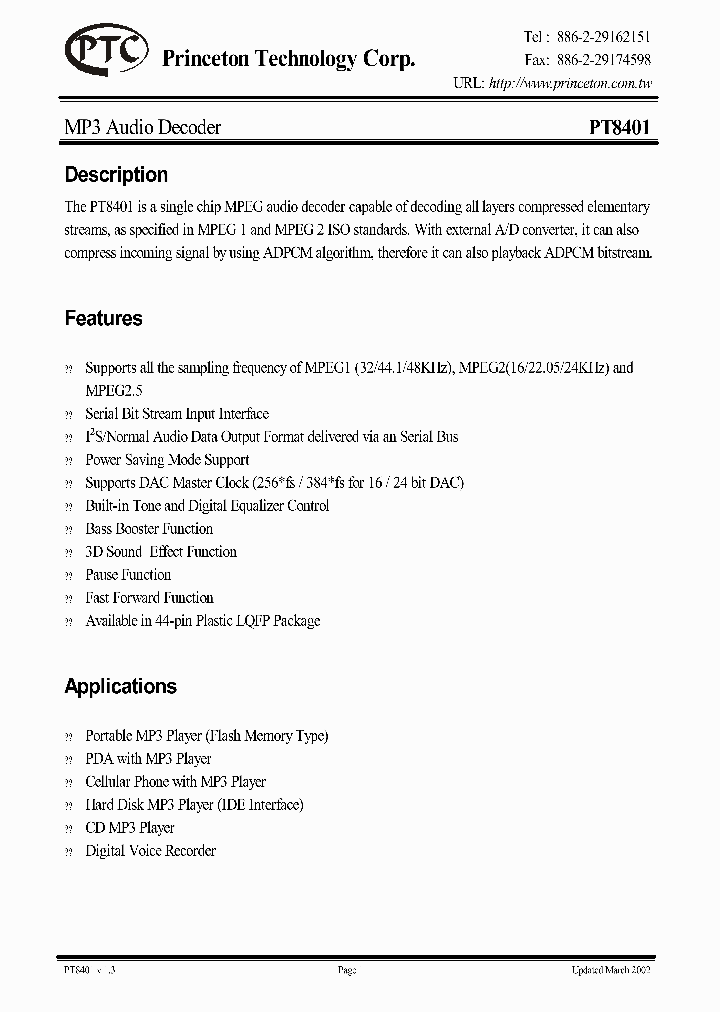 PT8401_157875.PDF Datasheet