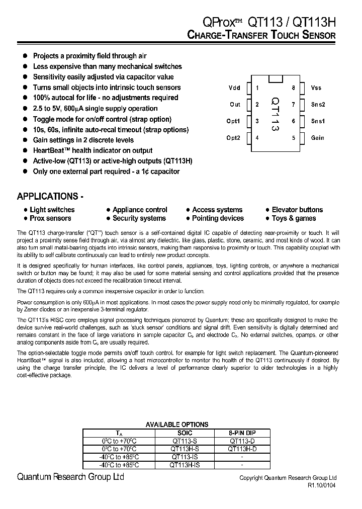 QT113_75213.PDF Datasheet