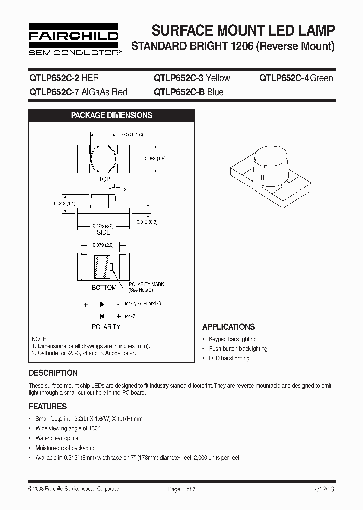 QTLP652C_4249.PDF Datasheet