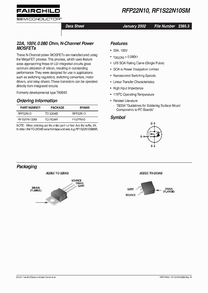 RF1S22N10SM_182800.PDF Datasheet