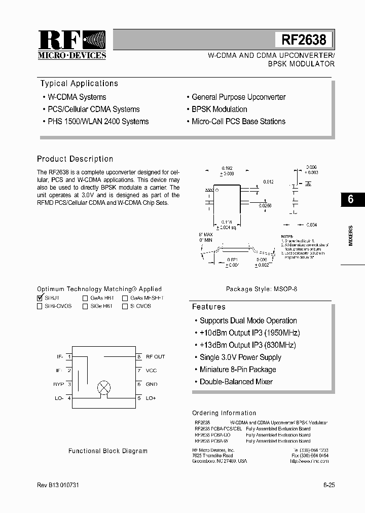RF2638_101504.PDF Datasheet