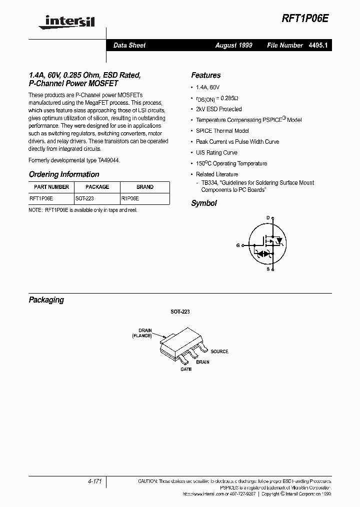RFT1P06E_76276.PDF Datasheet
