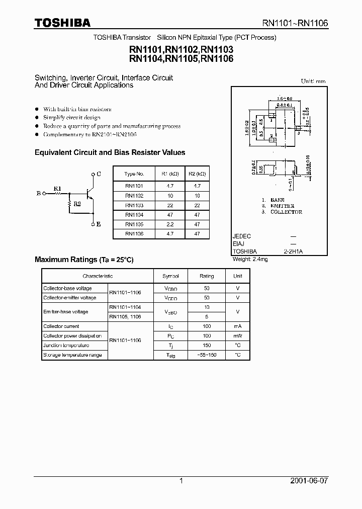 RN1101_166285.PDF Datasheet