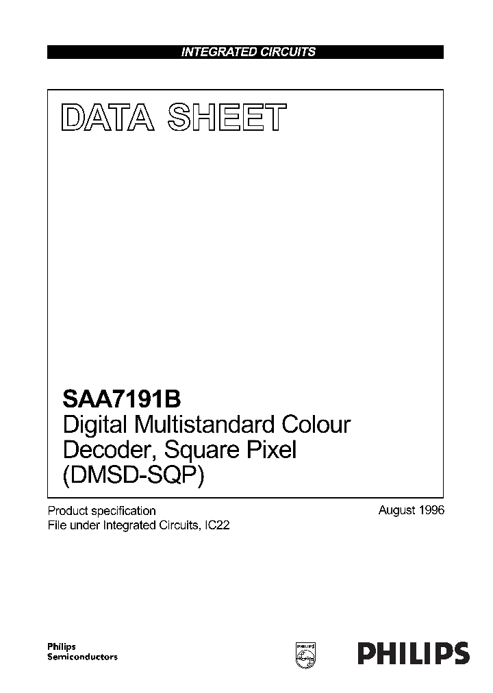 SAA7191B_88157.PDF Datasheet