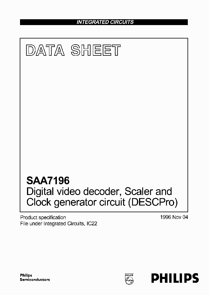 SAA7196_88158.PDF Datasheet