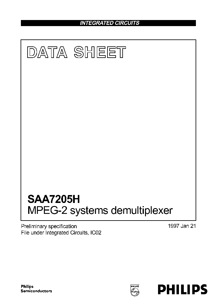 SAA7205_120104.PDF Datasheet