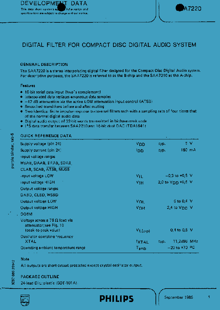 SAA7220_151360.PDF Datasheet