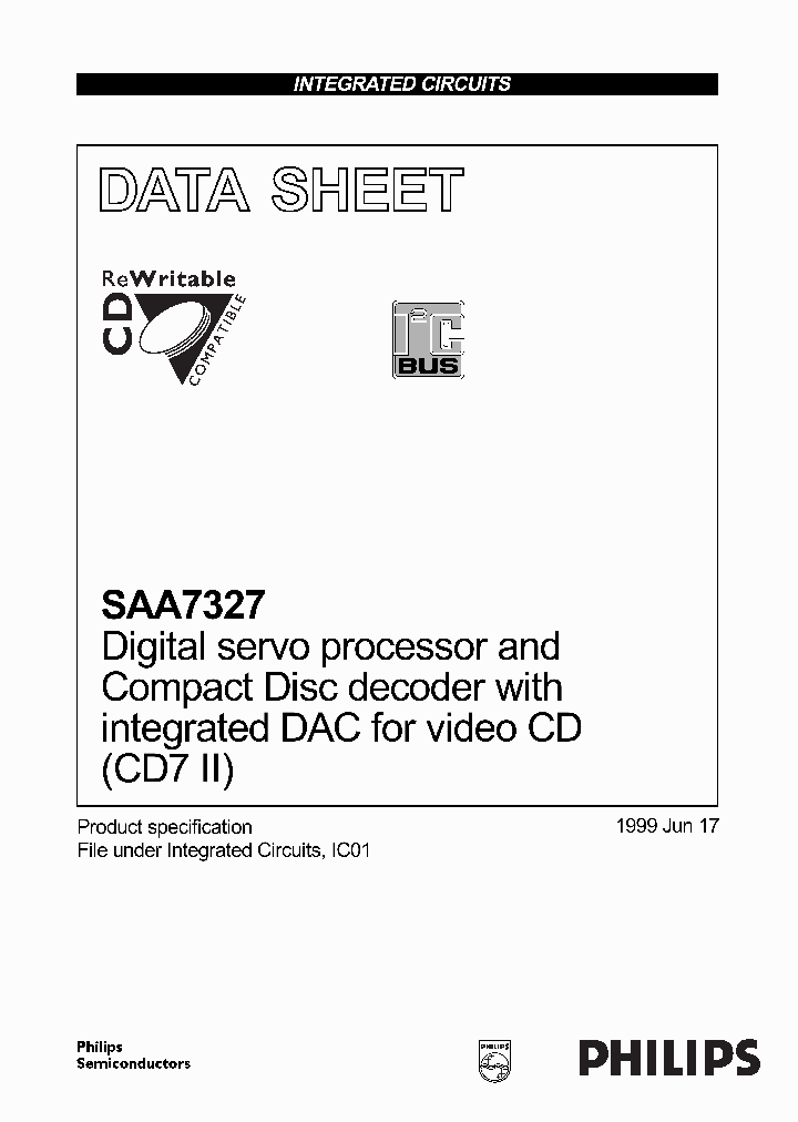 SAA7327_137317.PDF Datasheet