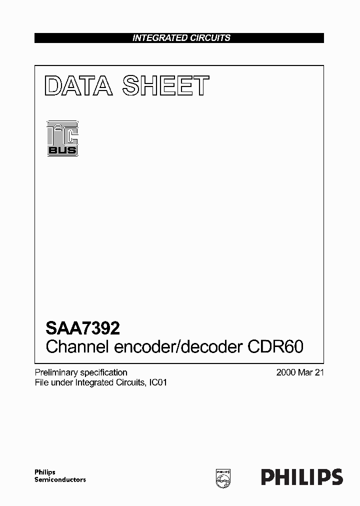 SAA7392_139755.PDF Datasheet