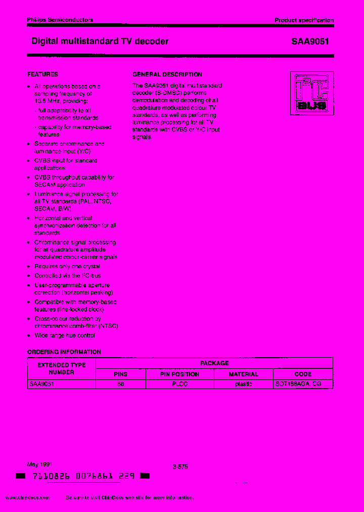 SAA9051_136129.PDF Datasheet
