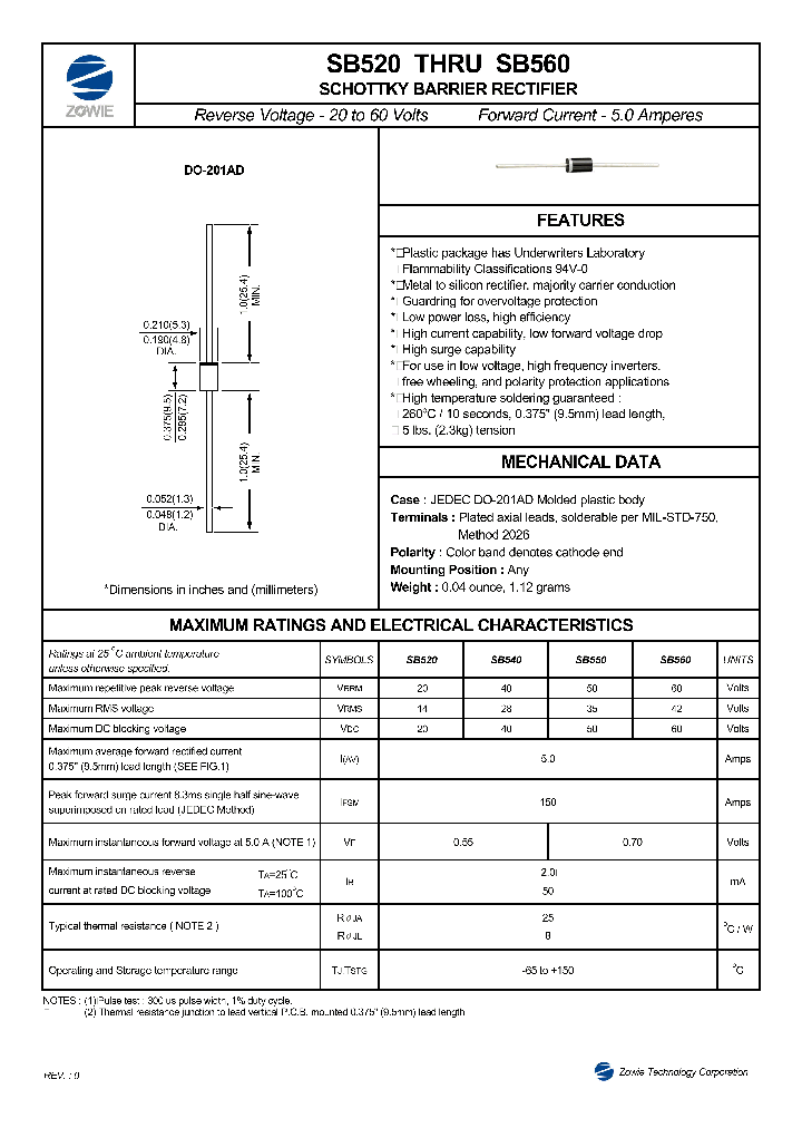SB540_162633.PDF Datasheet