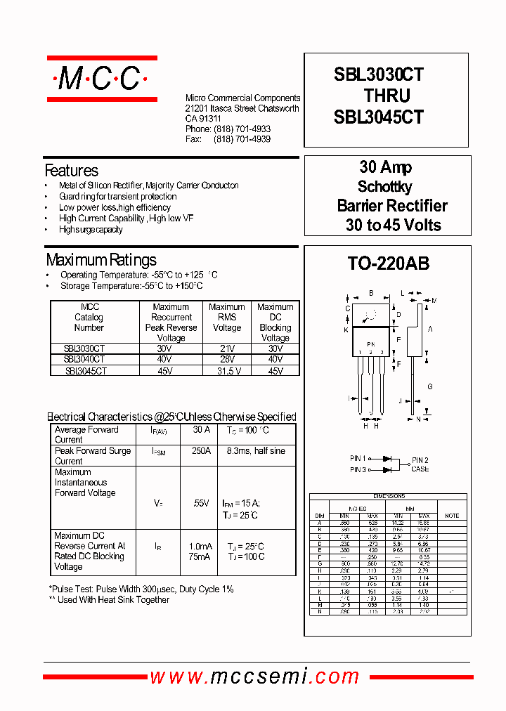 SBL3040CT_92005.PDF Datasheet