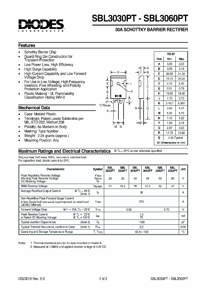 SBL3045PT_92008.PDF Datasheet