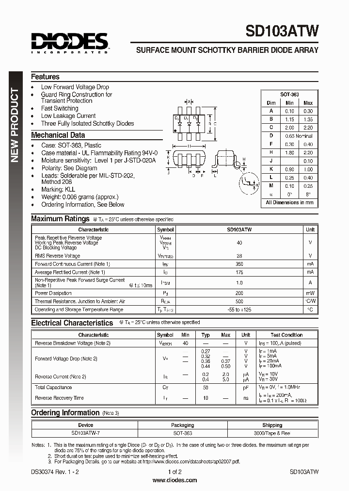 SD103ATW_167788.PDF Datasheet