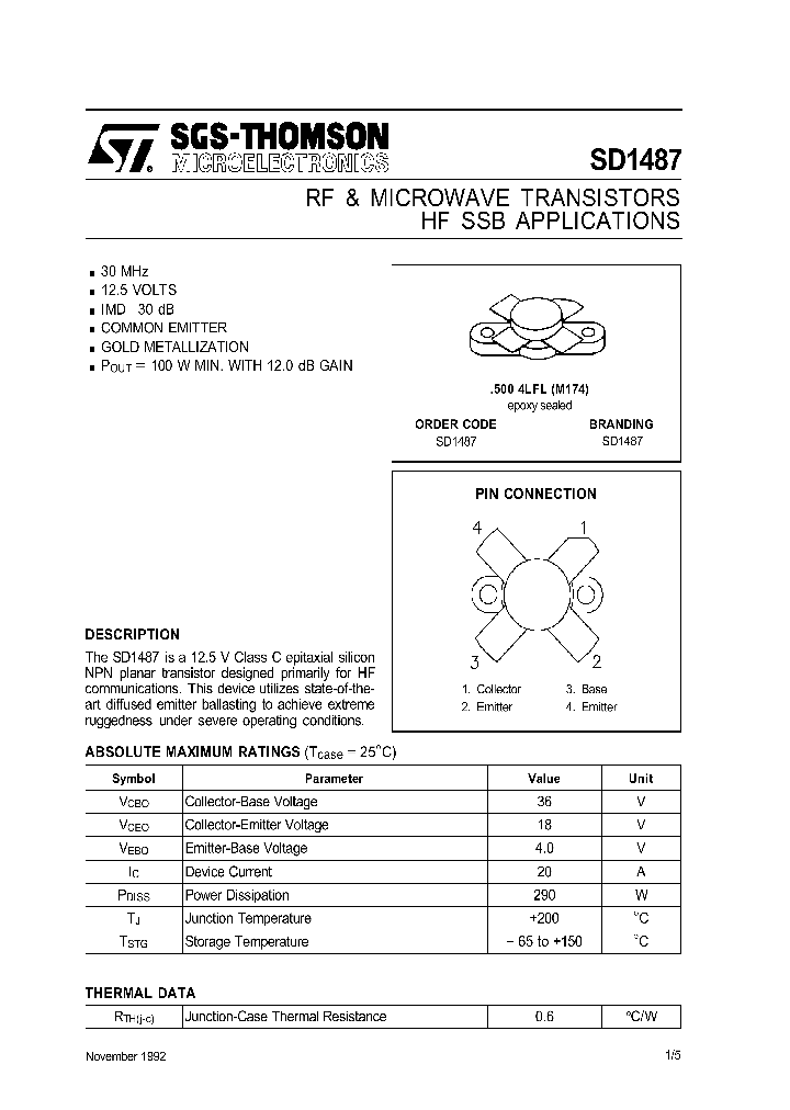 SD1487_84748.PDF Datasheet