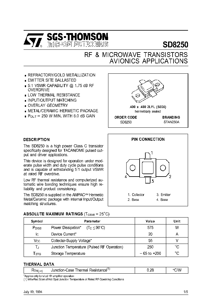 SD8250_176258.PDF Datasheet