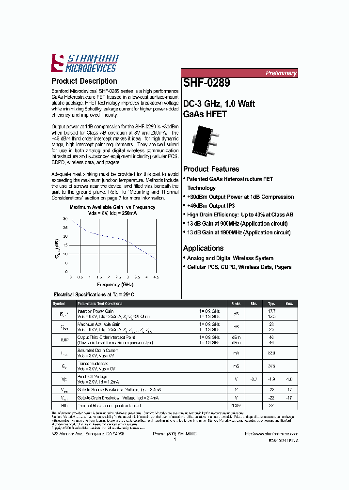 SHF-0289_194742.PDF Datasheet