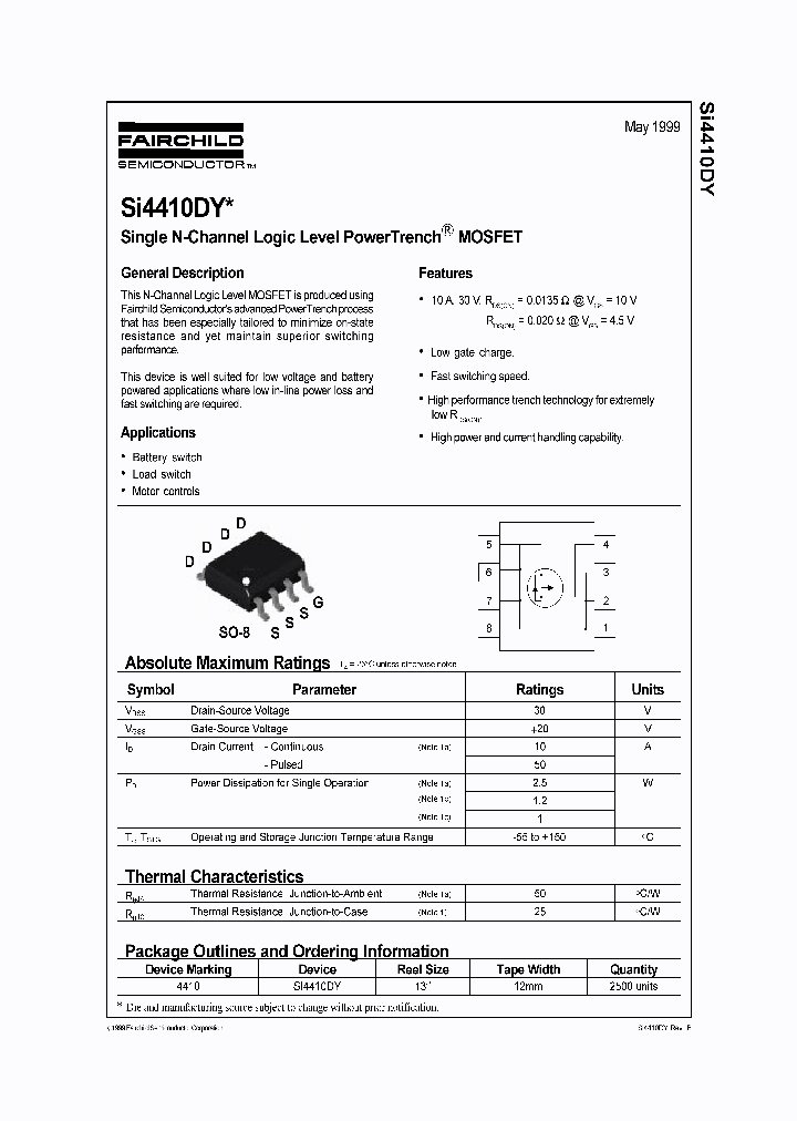 SI4410DY_35278.PDF Datasheet