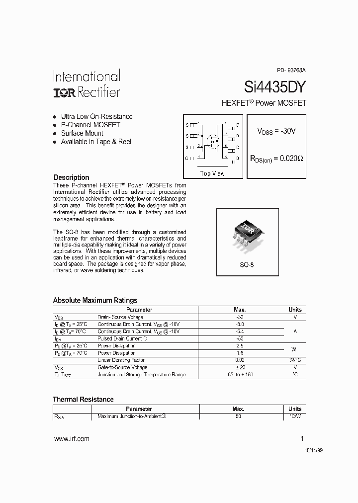 SI4435DY_35284.PDF Datasheet