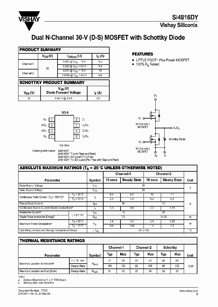 SI4816DY_115805.PDF Datasheet